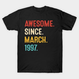 march 1997 vintage birthday retro T-Shirt